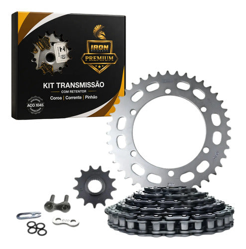 Kit Relação Iron Premium com Retentor Yamaha Lander Ténéré 250 520HO 106L 40/13T