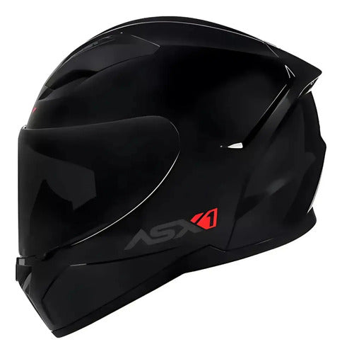 Capacete ASX City Solid Preto Grafite Brilhante