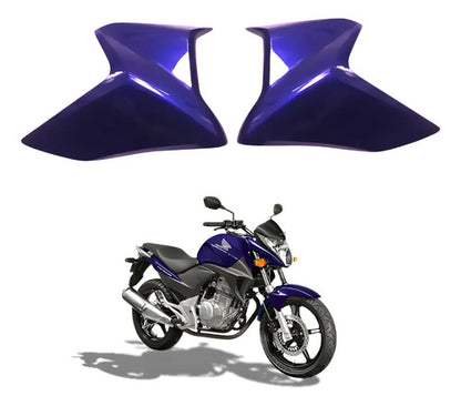Par de Guias de Ar Abas do Tanque Paramotos Honda Cb 300r 2011 Roxo