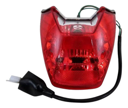 Lanterna Traseira com Soquete Paramotos Honda Cg 125 150 160 Titan Fan Vermelho