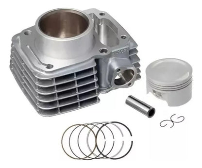 Kit Cilindro Pistão e Anéis Smartfox Honda Cg 125 Fan Cargo 2009 a 2013