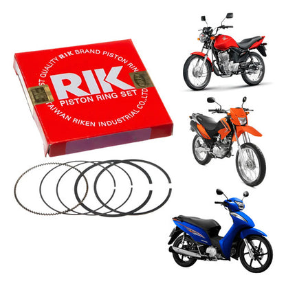 Jogo de Anéis do Pistão RIK Honda Biz Cg Bros 125 Fan 4,00
