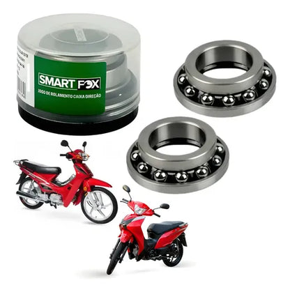 Caixa de Direção com Colar de Esferas Smartfox Shineray Phoenix Jet 50 Honda Pop 100 Pop 110i
