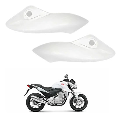 Par de Bananinhas Carenagens Laterais do Farol Paramotos Honda Cb 300r 2009 a 2015 Branco