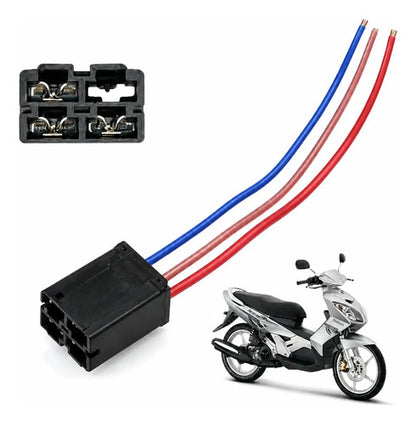 Conector do Relé de Partida Smartfox Yamaha Neo 115 Factor Xtz 125 Lander Fazer 250 4 Pinos