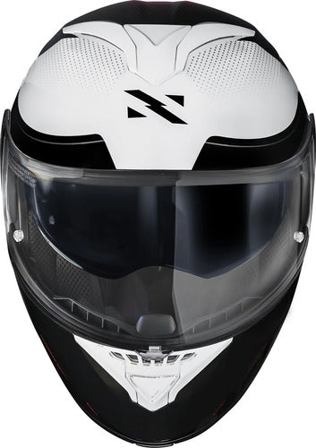 Capacete Escamoteável Norisk Force II Kore com Óculos Solar Interno Prata Brilhante