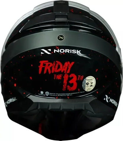 Capacete Norisk Razor Jason Mask Cinza Brilhante