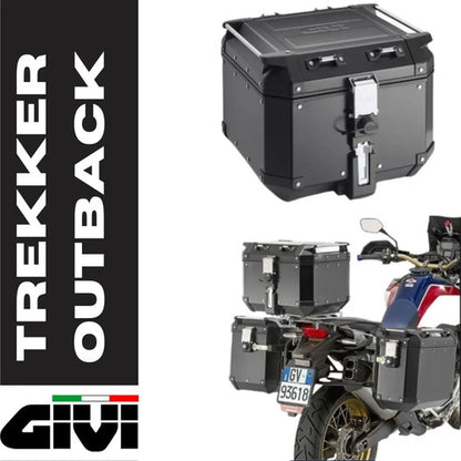 Baú Traseiro Givi Trekker Outback Monokey 42 Litros Alumínio Preto