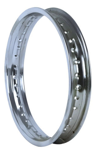 Aro de Roda Dianteira Smartfox Honda Pop Biz 100 Biz 125 Pop 110i Biz 110i 1.40x17 Cromado