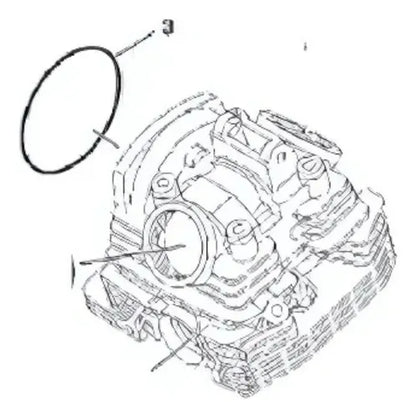 Anel de Vedação da Tampa da Corrente de Comando Yamaha Fazer Lander Ténéré 250