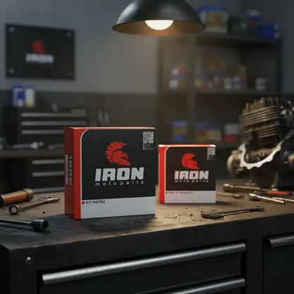 Kit Pistão com Anéis Iron Dafra Apache 150 2011 a 2019 0,75 mm