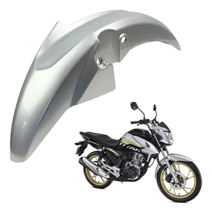 Paralama Dianteiro sem Suporte Paramotos Honda Cg 160 Titan 2016 a 2022 Prata Edição Especial