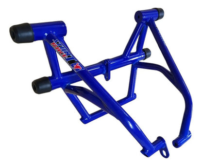 Protetor de Motor Stunt Race Honda Cg 160 Titan Fan Start Cargo 2016 a 2025 Azul Metálico