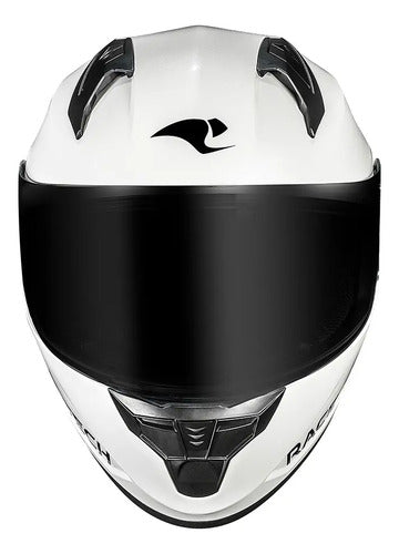 Capacete Race Tech Sector Solid Branco Brilhante