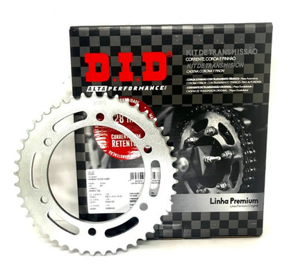 Kit Relação DID Premium com Retentor Yamaha Fazer 250 2006 a 2017 428 132L 45/15T