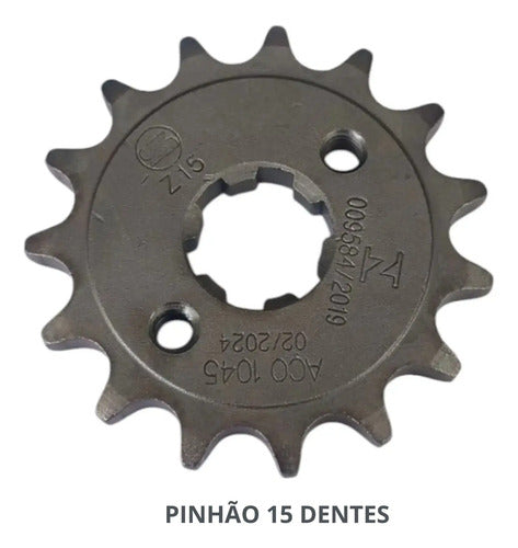 Kit Relação Smartfox sem Retentor Honda Cg 160 Titan Fan Start 2016 a 2025 428H 118L 44/15T