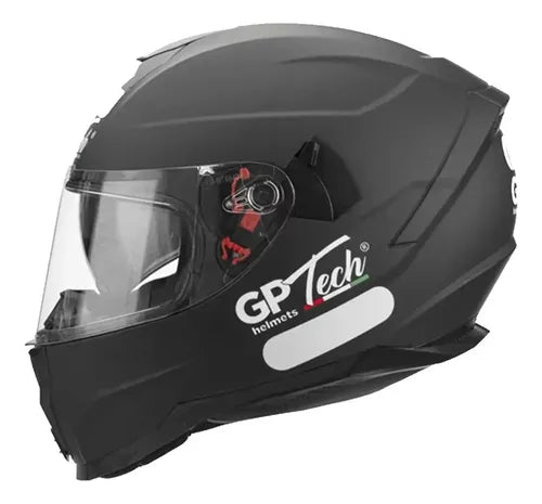 Capacete GP Tech Ultra SV Solid com Óculos Solar Interno Preto Fosco