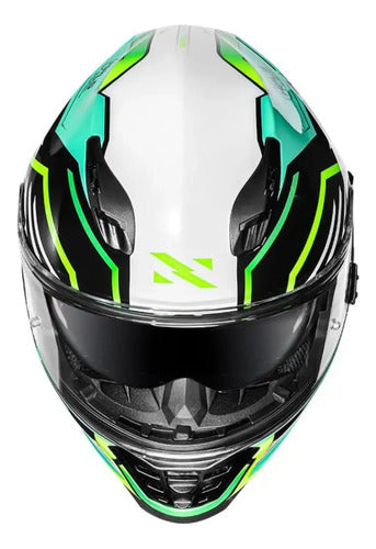 Capacete Norisk FF302 Soul II Factor com Óculos Solar Interno Preto Amarelo Brilhante
