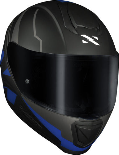 Capacete Norisk Razor Full Preto Azul Fosco