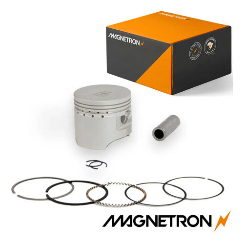 Kit Pistão com Anéis Magnetron Honda Biz 100 1998 a 2001 Pop 100 2007 em diante 0,50 mm