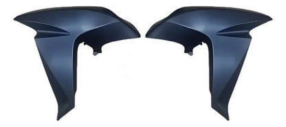 Par de Aletas Abas do Tanque Paramotos Honda Xre 300 2016 a 2018 Preto Sem Pintura