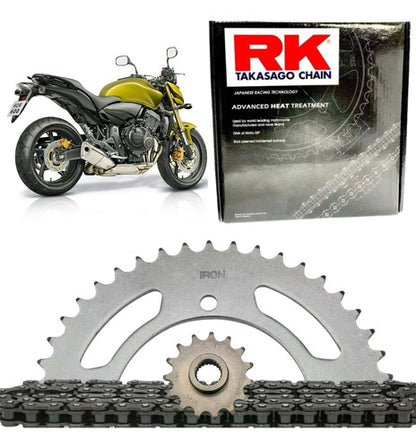 Kit Relação RK com Retentor Honda Cb 600f Hornet Cbr 600rr 2008 a 2015 525KRO 118L 43/16T