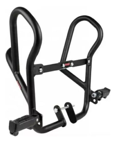 Protetor de Motor com Pedaleira Chapam Yamaha Crosser 150 2014 a 2024 Preto Fosco