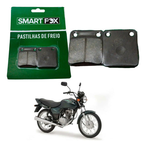 Pastilha de Freio Dianteira Smartfox Honda Cg 125 150 Titan Cbx 150 Aero 200 Strada Dafra Speed 150