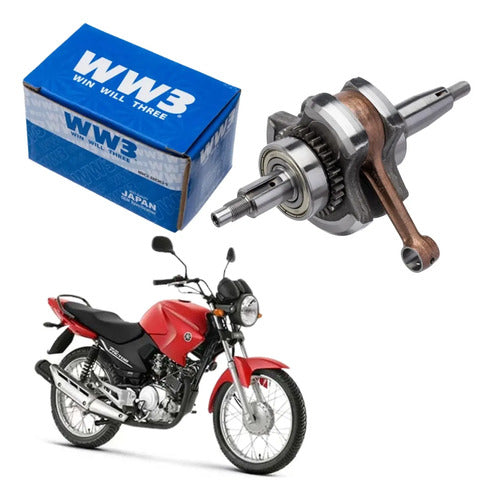 Virabrequim Completo com Biela WW3 Yamaha Factor Xtz 125 2006 a 2016