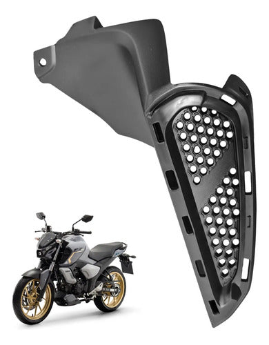 Acabamento Interno da Aba do Tanque Esquerdo Yamaha Fazer Fz15 150 Fz25 250 2023 em diante Preto