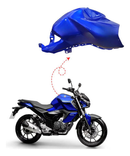 Capa do Tanque Direita Yamaha Fazer Fz15 150 2023 a 2025 Azul