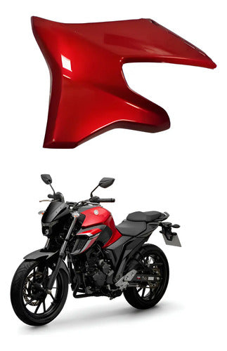 Guia de Ar Aba do Tanque Esquerda Yamaha Fazer Fz25 250 2018 a 2023 Vermelho