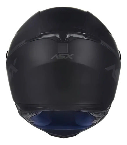 Capacete ASX Eagle Solid Preto Cinza Fosco