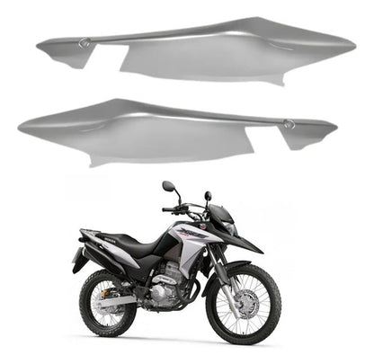 Par de Rabetas Laterais Paramotos Honda Xre 300 2016 a 2018 Prata