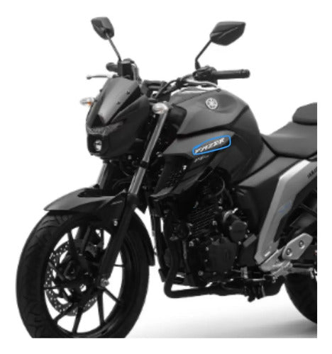 Adesivo da Aba do Tanque Esquerda Yamaha Fazer Fz25 250 2022 a 2023 Preto
