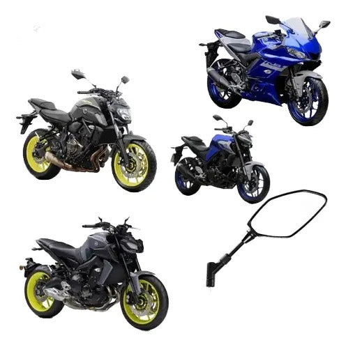 Espelho Retrovisor Esquerdo Yamaha Tracer 900 Mt-03 2016 a 2021 Mt-07 2016 a 2018 Mt-09 2015 a 2020