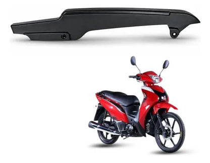 Porta-Corrente Capa da Corrente Smartfox Shineray Jet 50 2013 a 2025 Jet 125 2020 a 2025 Preto