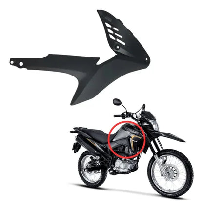 Guia de Ar Aba do Tanque Interna Direita Paramotos Honda Bros 160 2015 a 2021 Preto