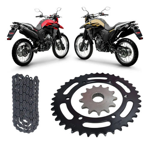 Kit Relação KMC sem Retentor Yamaha Lander 250 2009 a 2024 Ténéré 250 2011 a 2019 520H 106L 40/13T