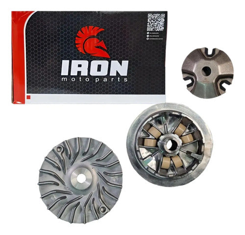 Kit Polia Primária e Roletes da Embreagem Iron Yamaha Nmax 160 2016 a 2022