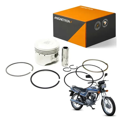 Kit Pistão com Anéis Magnetron Honda Cg 125 Cargo Today 1992 a 2000 Xlr 125 1997 a 2002 0,25 mm