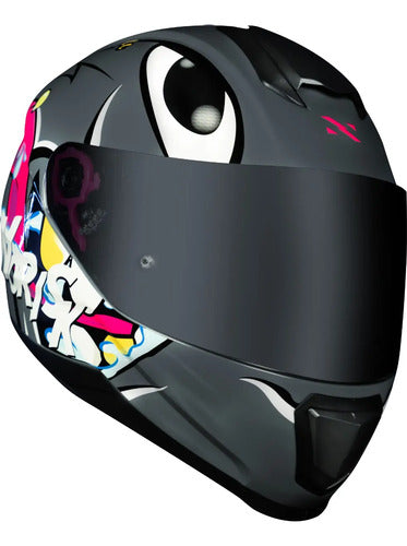 Capacete Norisk Razor Mad Cinza Brilhante Tamanho 56/S