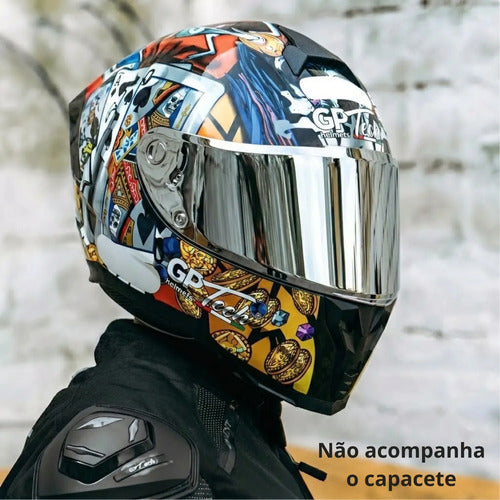 Viseira GP Tech Ultra Cromada