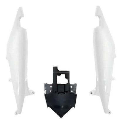Kit Rabeta Lateral Completa Paramotos Honda Cb 300r 2014 Branco Perolizado