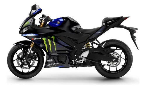 Carenagem Lateral Superior Yamaha Yzf-R3 2020 a 2025 Preto