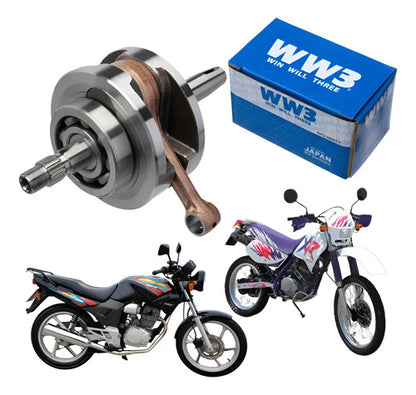 Virabrequim com Biela e Rolamentos WW3 Honda Cbx 200 Strada 1993 a 2003 Xr 200r 1994 a 2003