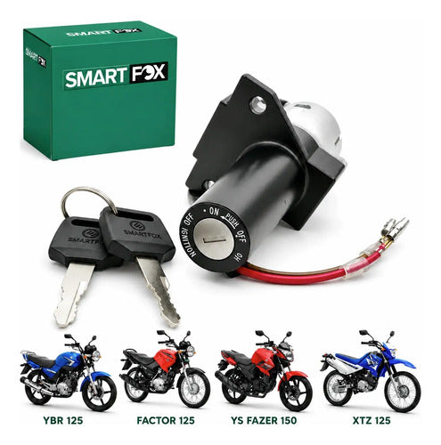 Chave de Ignição Smartfox Yamaha Factor 125 2006 a 2022 Xtz 125 2006 em diante Fazer 150 2014 a 2019