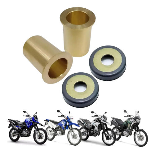 Bucha da Balança de Bronze com Guarda-Pó Smartfox Yamaha Xtz 125 Crosser 150 Lander Ténéré 250
