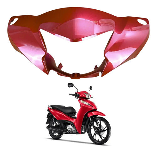 Capa do Farol Paramotos Honda Biz 125 2025 a 2026 Vermelho Pimenta