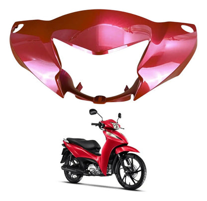 Capa do Farol Paramotos Honda Biz 125 2025 a 2026 Vermelho Pimenta